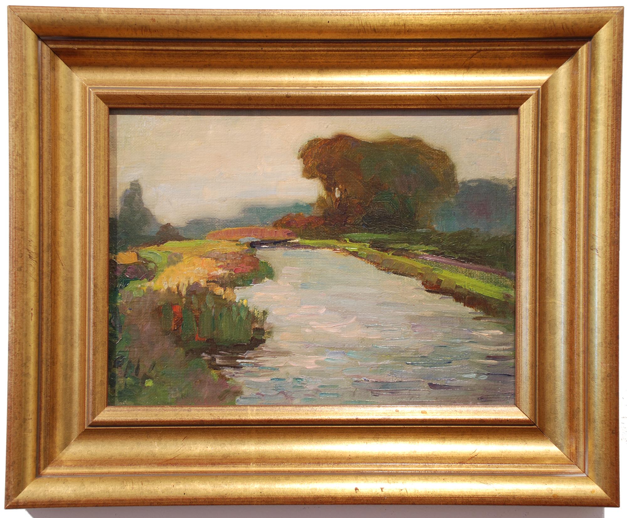 William Dennis Path Along the River framed