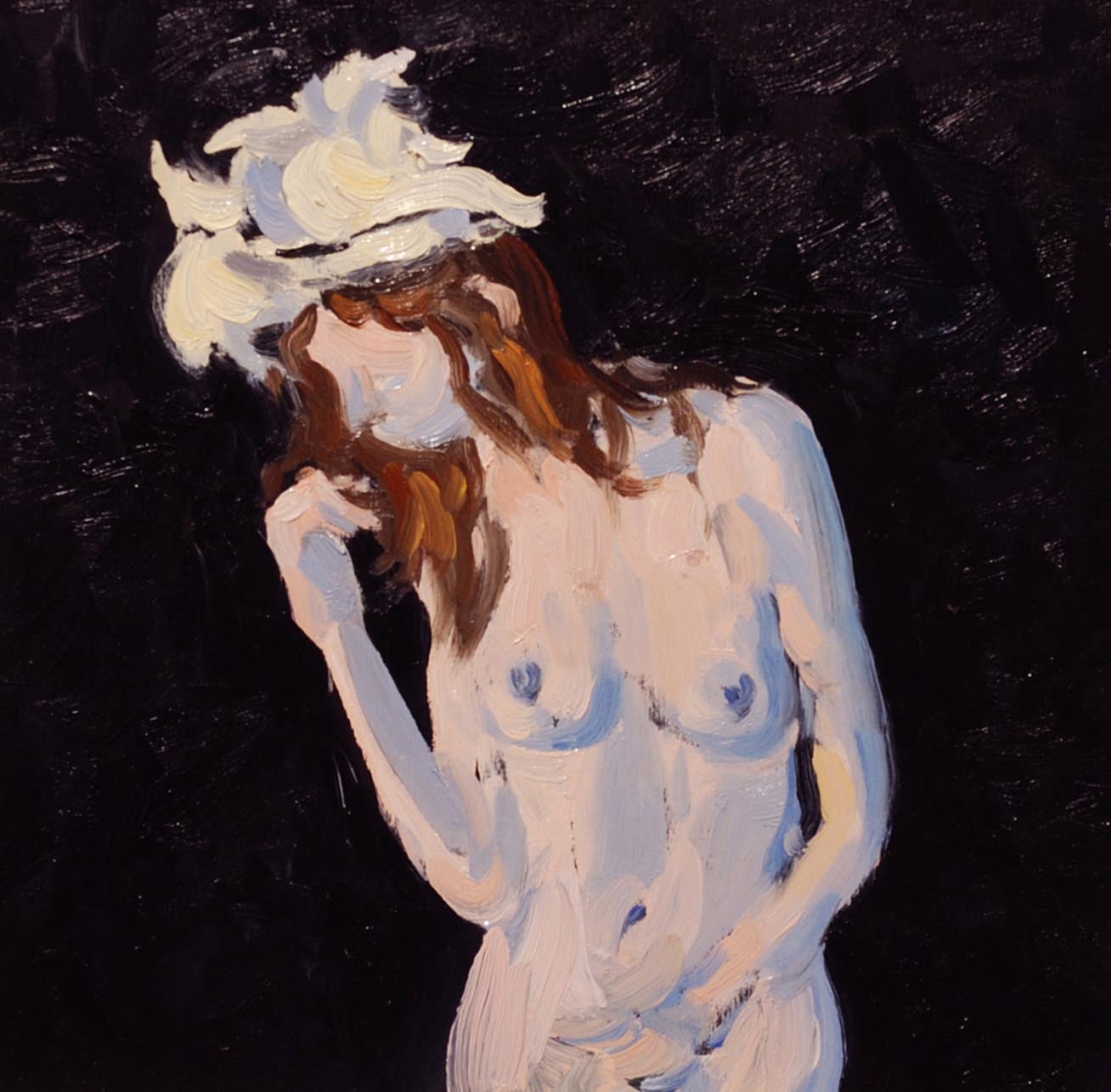 Keith Hamilton Nude with a Hat