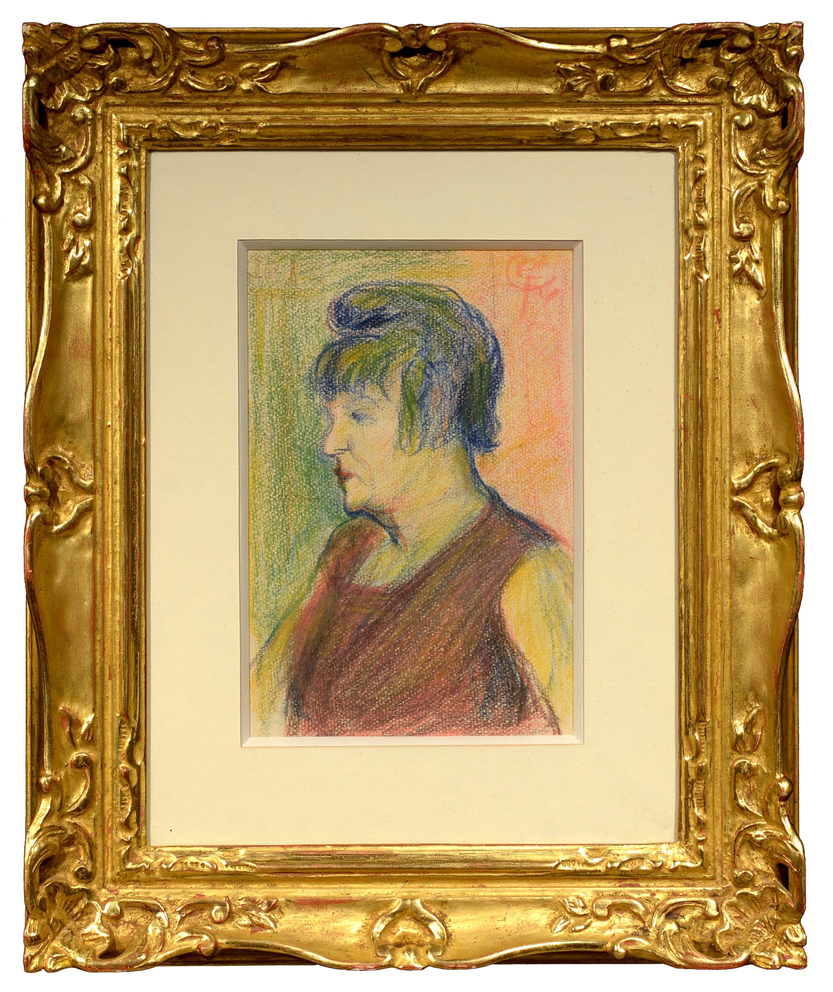 Auguste Grass-Mick Portrait of La Goulue framed
