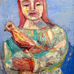 Nahum Tschacbasov Woman with Bird