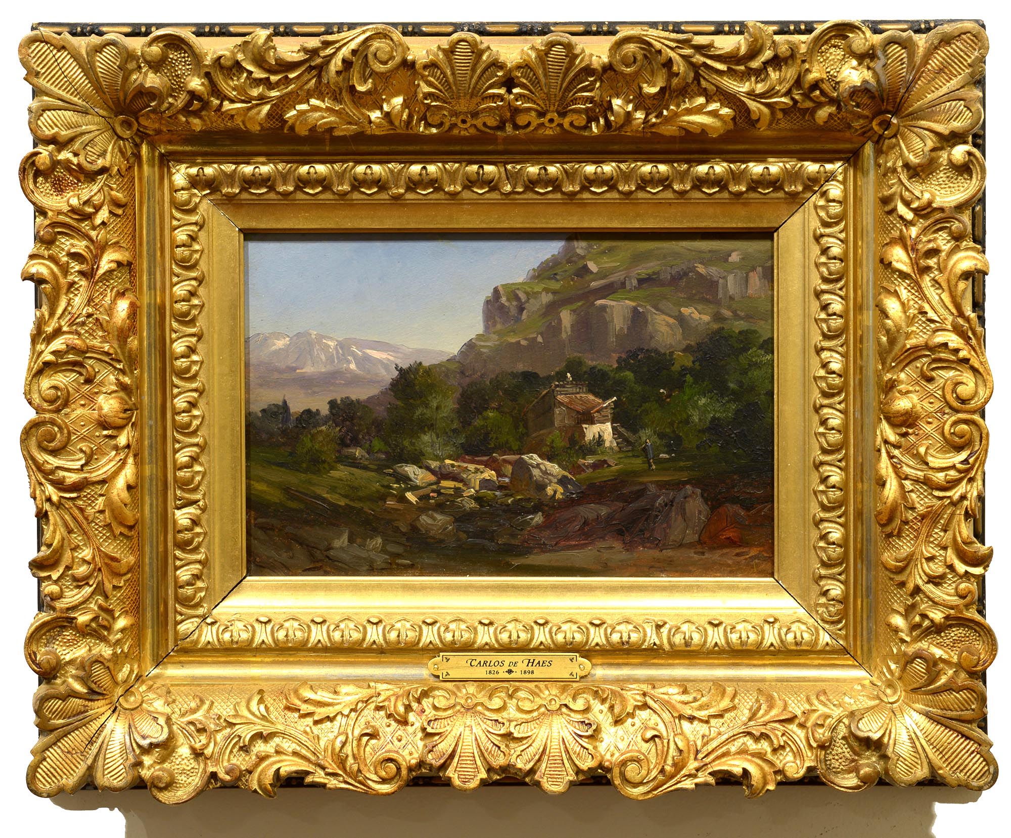 Carlos de Haes In the Spanish Countryside framed