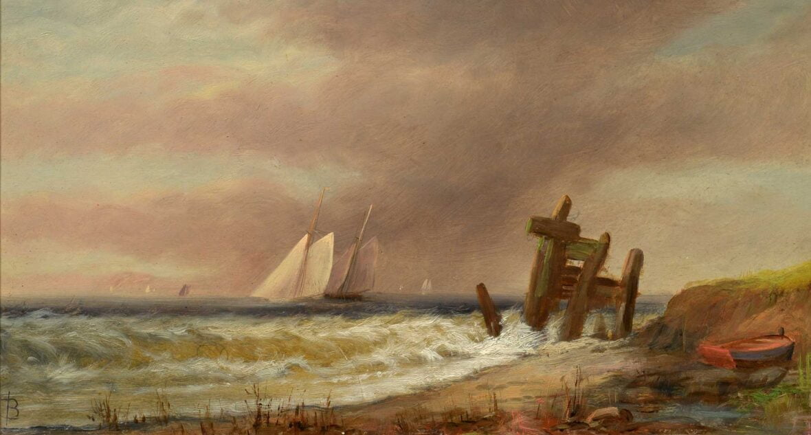 ET Baker Sailing Along the Coast, 1889