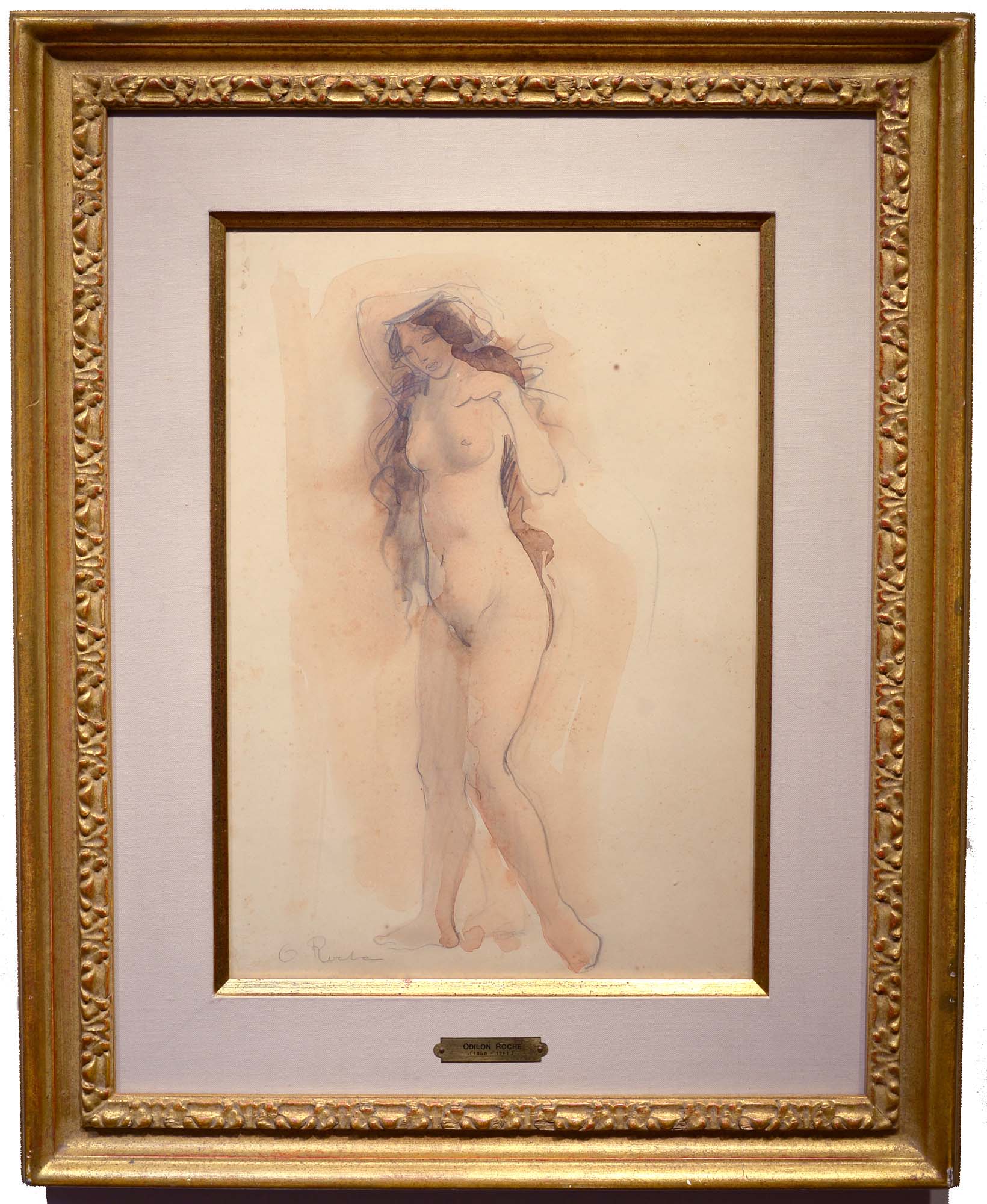 Odilon Roche Nude framed