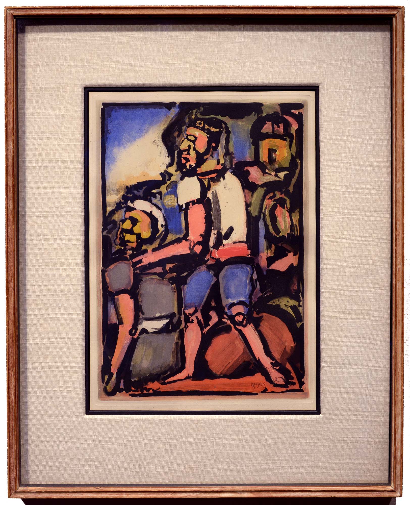 Georges Rouault Paysans framed