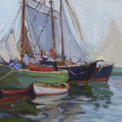 American Impressionist In the Harbor